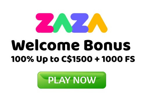 Zaza casino welcome bonus.